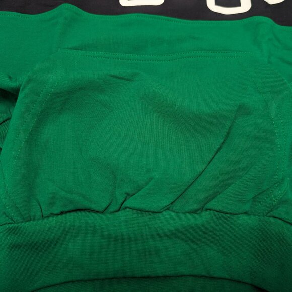 Kappa Unisex Crew Neck Green Pullover Loopknit with logo Sweatshirt for 7Yr NWOT - Picture 2 of 7